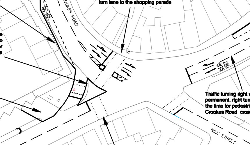 Broomhill preliminary junction design - approved without any consideration being given to people on bicycles