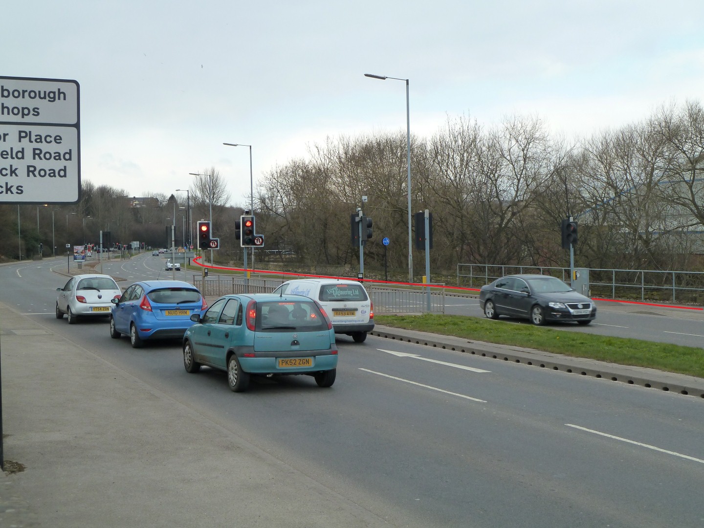  Don't want to wait at the lights like the cars? Just use the two way cycle track and sail past.