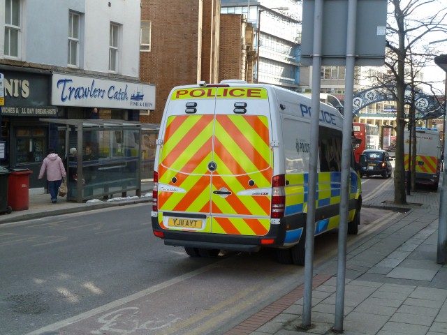  Blocking a contraflow cycle lane - 30th March 2013