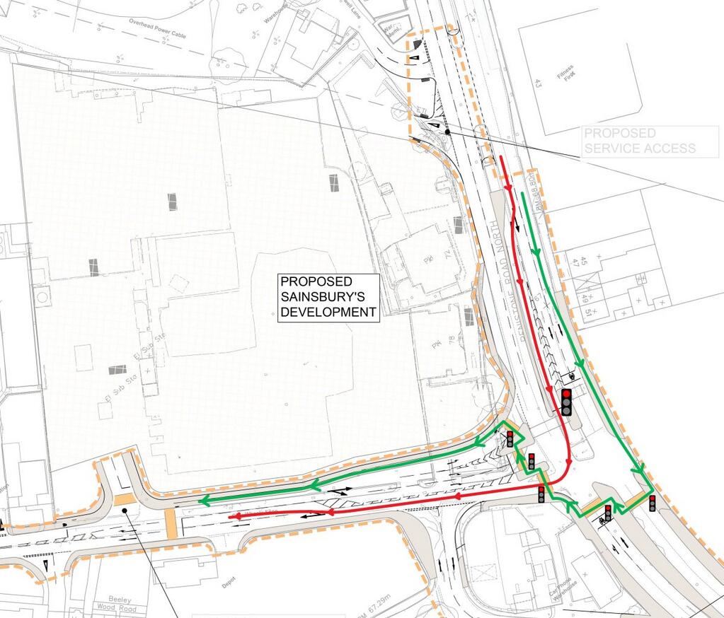  5 Signals for the bicycles and pedestrians, 1 for the cars   Clay Wheels Lane Junction Redesign
