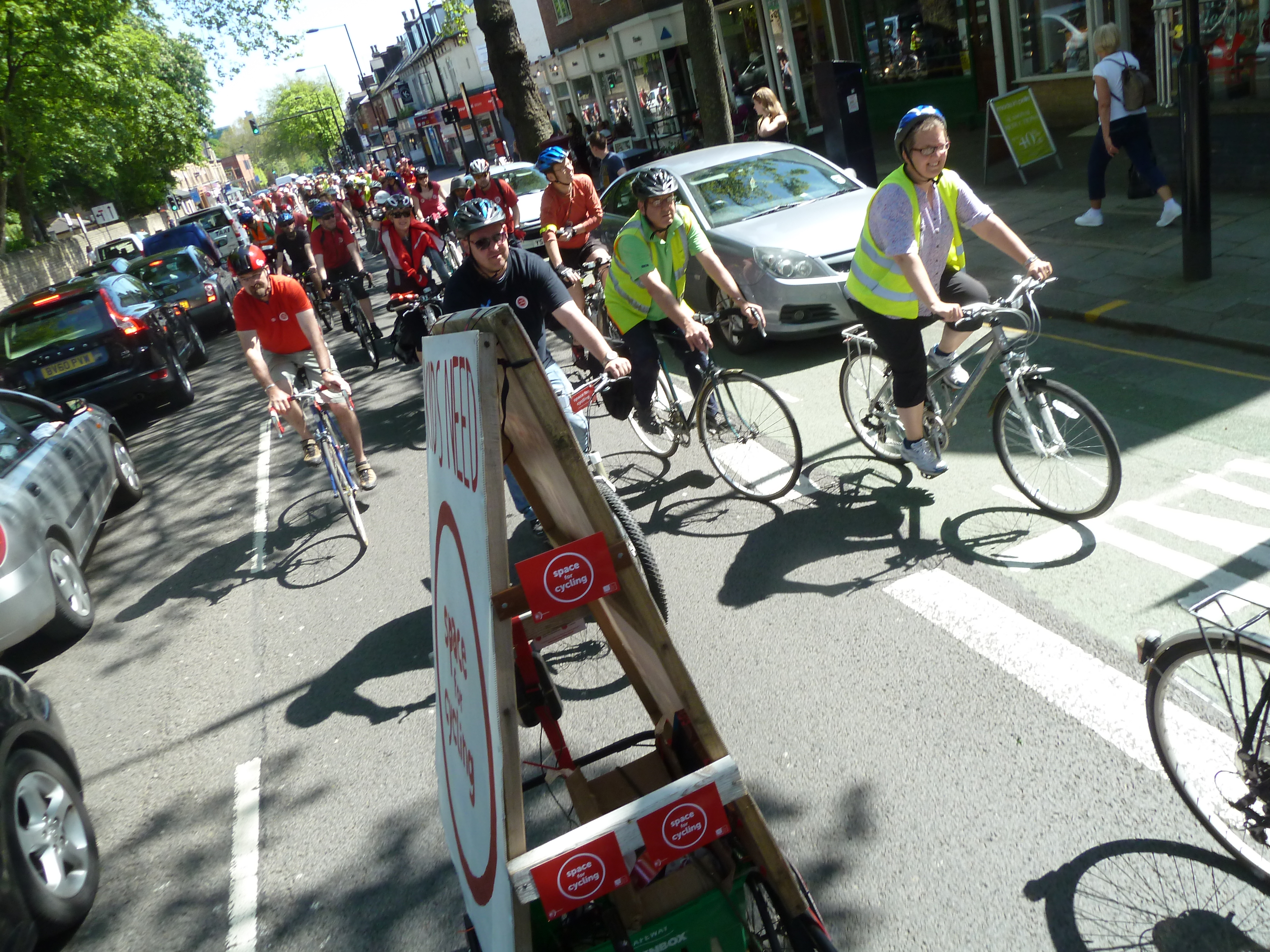Matt's #space4cycling bike trailer with in built sound system