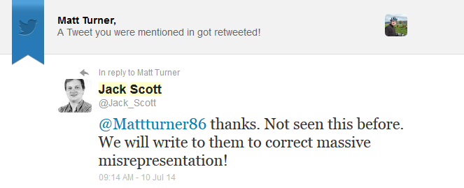 Write to DfT