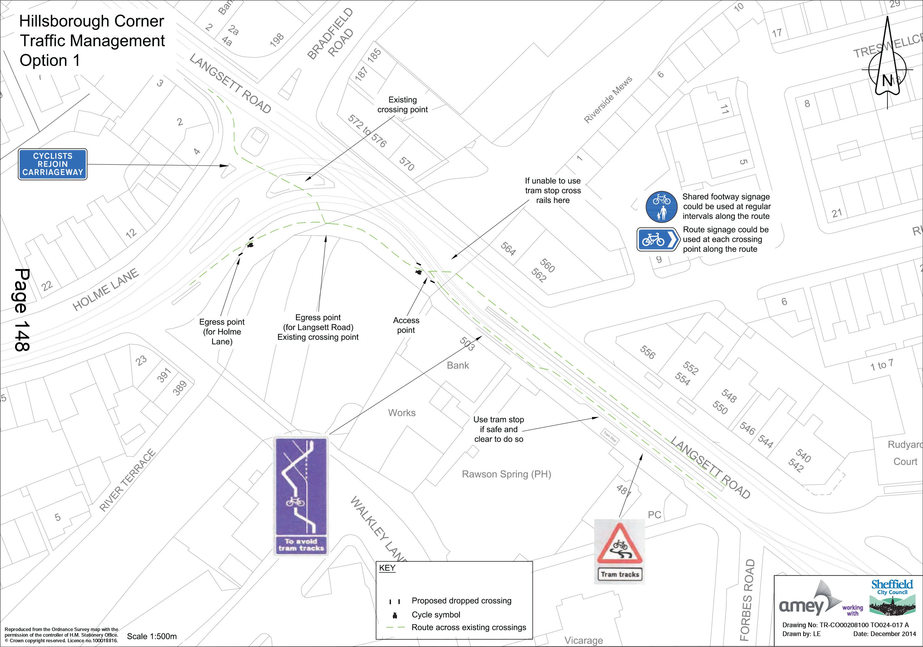 Hillsborough Corner Traffic Management Option 1