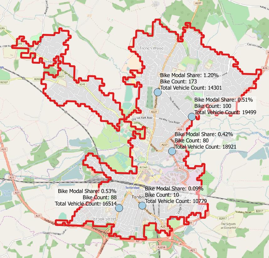 Tonbridge AADF Data